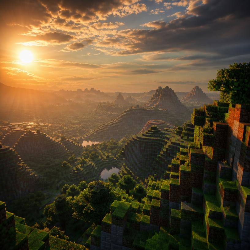 Nostalgiczny Minecraftowy świat bez granic
